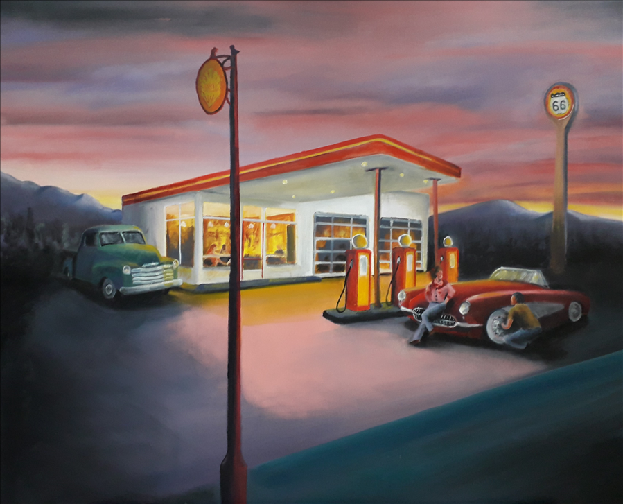 gas station