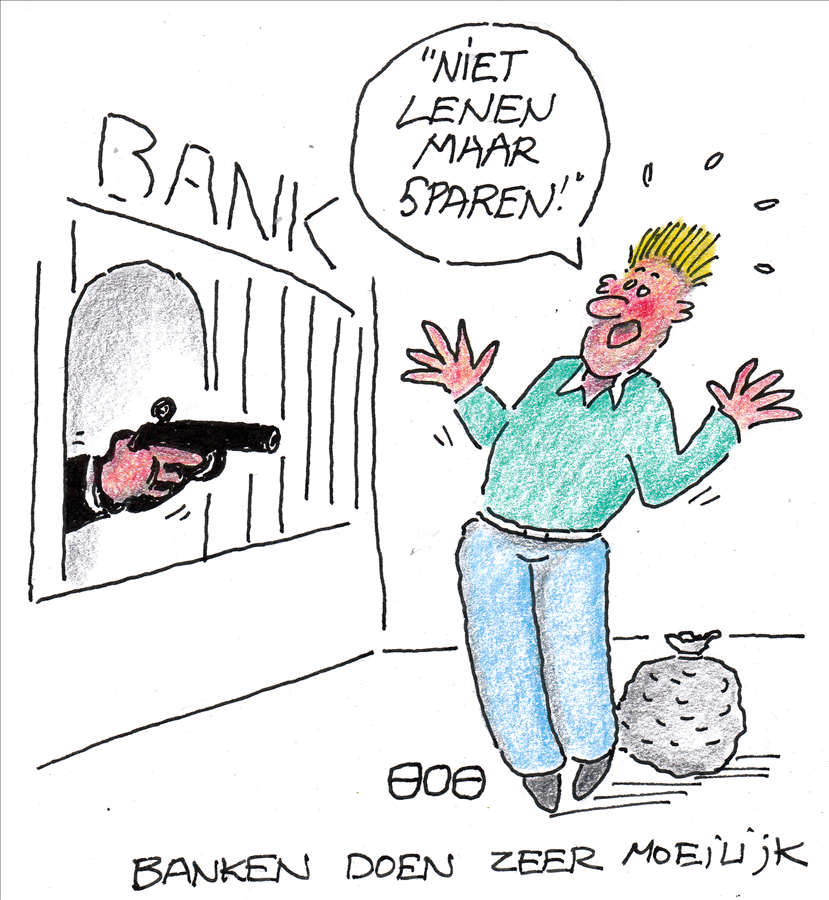 Banken doen moeilijk